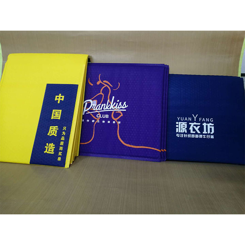 Tự niêm phong logo in bóng nhôm lá nhôm tùy chỉnh tăng vàng kim loại bong bóng túi bưu phẩm